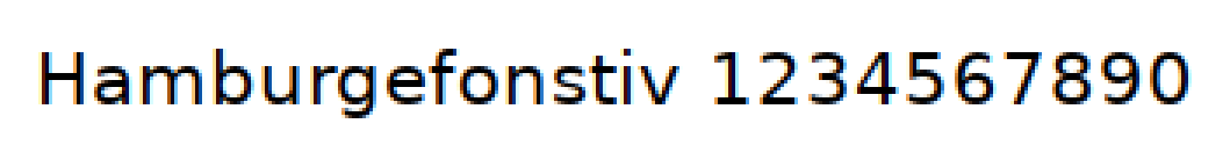 Side by side comparison of grid-fitted subpixel text and unhinted grayscale text